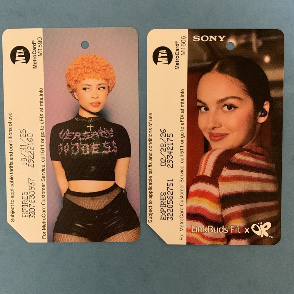 NYC new Ice Spice, NYC Metrocard & Olivia Rodrigo NYC New York card  LinkBuds